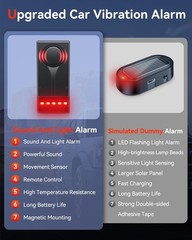 Car Anti-Theft Vibration Alarm 108dB Wireless Remote Vehicle Security System