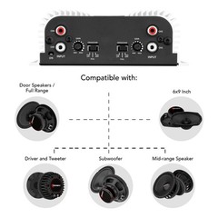 [US SELLER] Taramps TS 400×4 Amplifier 4 Channels 2 Ohm 400W RMS Compact Ships