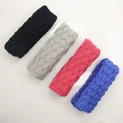 Black Braided Cloth Headband Cover Universal for Headphones-1 pc