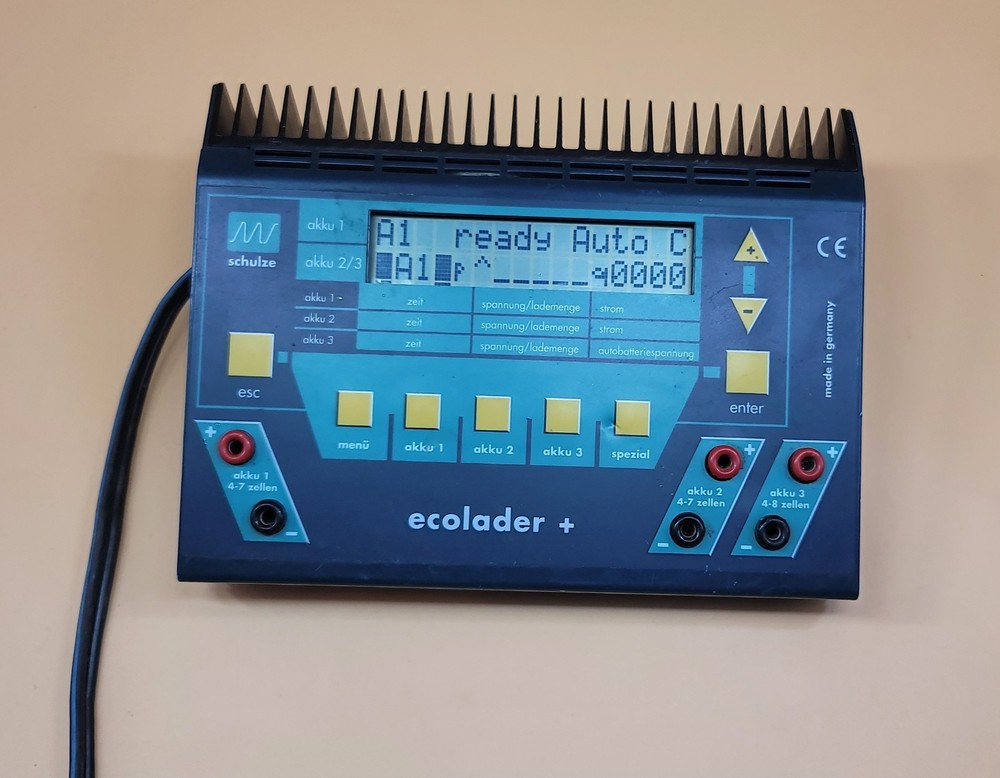 Schulze Ecolader+ Programmable Battery Charger Pb NiCd NiMH
