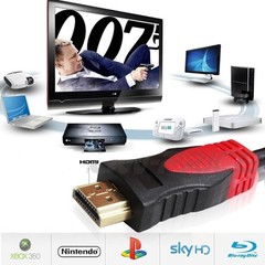 Premium HDMI Cable 1.4 BLURAY For 3D HD 1080P HDTV LCD LED PS4 XBOX Black&Red