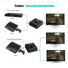4K HDMI 2.0 Switch Splitter Bi-Directional 2×1 1×2 Hub HDCP HDTV Selector Ultra
