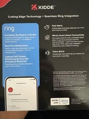 Kidde RGSAR-RW Hardwired Ring App Enabled Smart Smoke Detector 21033978