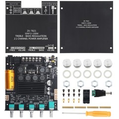 ZK-TB21 Bluetooth Amplifier Board,50W+50W+100W 2.1 Channel Subwoofer Amp Boar…