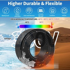 20 Gauge 4 Conductor Shielded Wire 100FT, UL2464 20 AWG 4 Core Cable Tinned