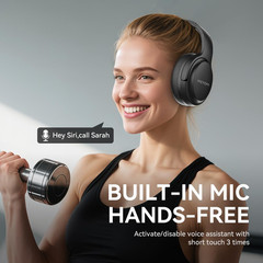 Bluetooth Headphones over Ear 40 Hours Playtime Wireless Microphone 5.3 Hifi