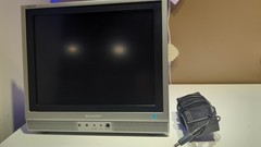 Sharp AQUOS LIQUID CRYSTAL TV  LC-13S1U-S Retro Gaming 13″ Working power brick