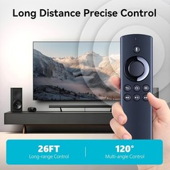 Durable Voice Search Remote for AMZ TVs – ABS Construction, Hassle-Free Pairing