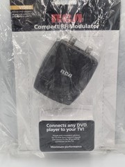 RCA Compact RF Modulator Allows DVD Player Or Gaming Consoles To Connect To TV
