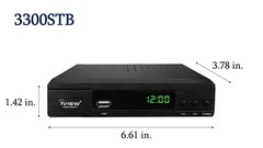 User-Friendly ATSC Converter Box: Digital Clock, Recording & USB Media Playback