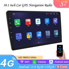 6GB+128GB QLED 10.1″ 2DIN Car Stereo Radio Carplay Android 8-core GPS WIFI SALE