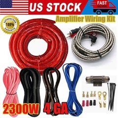 4 Gauge 2300W Car Audio Amp Install Kit RCA Wire Subwoofer Wiring CCA