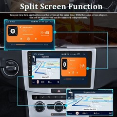 10.1″ Double 2 Din Car Radio Android 16 GPS WIFI BT Carplay Touch Screen Stereo