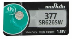 Murata 377 Formerly SONY.377 (SR626SW) Silver Oxide Battery (100 Pack) EXP 02/26