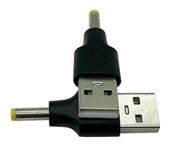 2x USB 2.0 A Male To 4.0×1.7mm Male Plug 5V DC Power Supply Adapter Connector