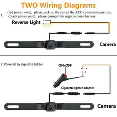 170° WiFi Car Rear View Cam Backup Wireless Camera Fits For iPhone Android,