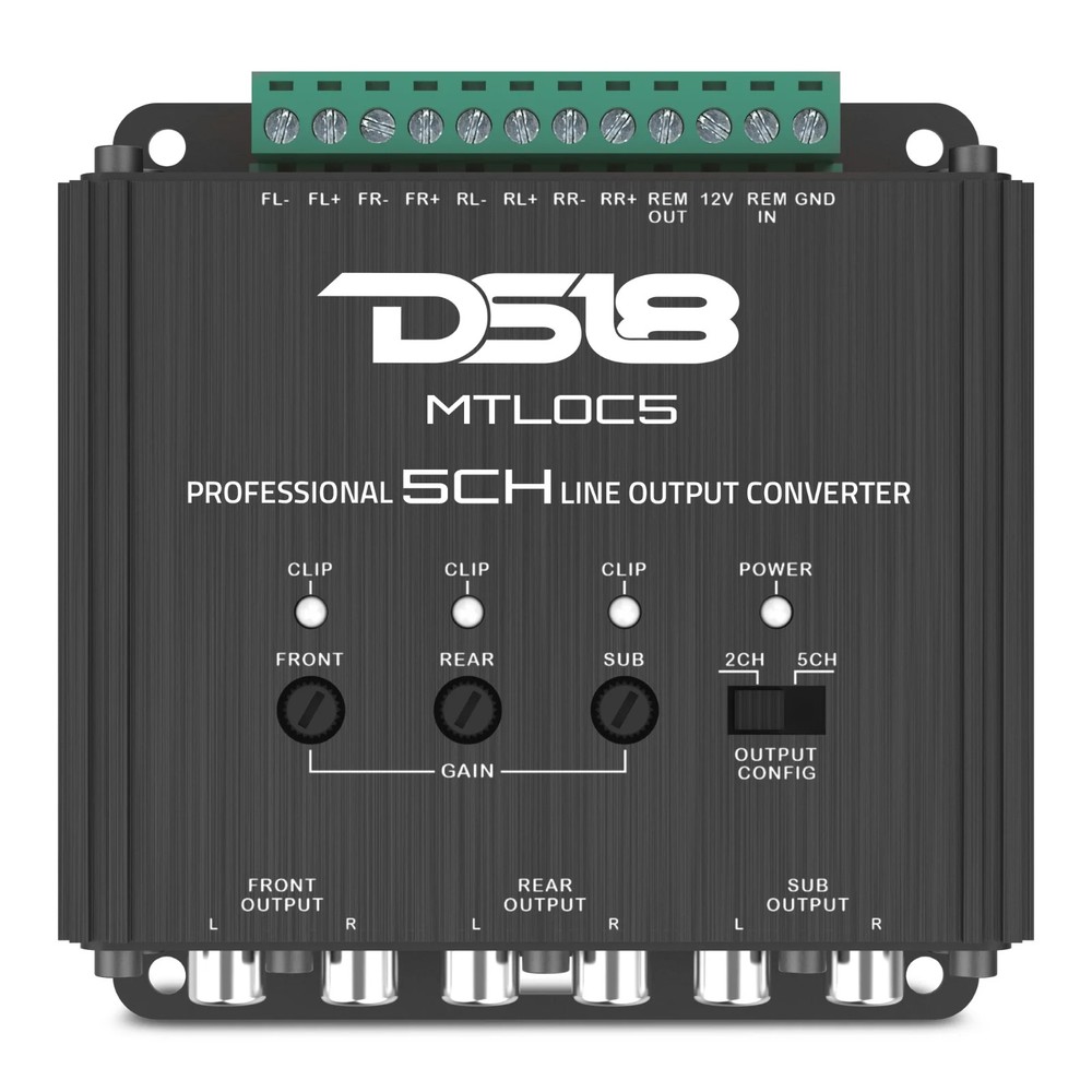 DS18 5-Channel Line Output Converter with Remote Turn-On MTLOC5 Hi-Low