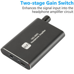 16-300Î© HIFI Headphone Amplifier Portable Earphone AMP 3.5mm w/ Audio USB Cable