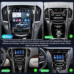 For Cadillac ATS Radio Carplay Stereo Android Auto EQ Cam