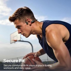 Open Ear BC300 Swimming Headphones, Open-Ear Bone Conduction Headphones, Blue…