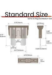 2 X 10 Amp Red Standard Fuse 10A ATM 32V Ships Today Auto Spade Blade plug In