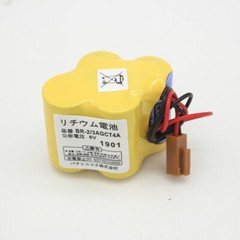 10X BR-2/3AGCT4A A98L-0031-0025 6V 4400mAh High Capacity Battery for Fanuc +Plug