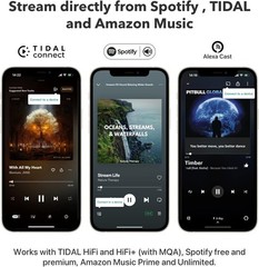 WiiM Mini AirPlay 2 Wireless Audio Streamer Multiroom Works Alexa Siri
