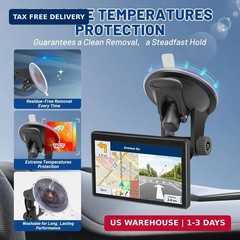 EWAY 4-Hole Direct Fit Suction Cup Mount for Backup Camera 4.3″/5″ Monitor, Knob