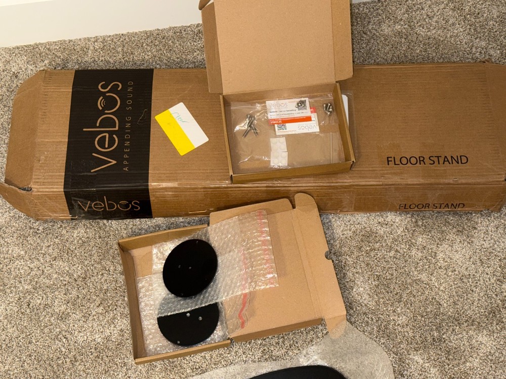 Vebos Speaker Stands for Wiim Sound & Lite – Black Set – Open Box – US Seller