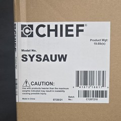 Chief SYSAUW Suspended Ceiling Projector Mount White