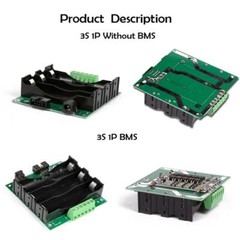 12.6V 3S 18650 Power Wall Battery Pack Case Box 40A/80A BMS Protection Board DIY