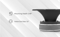 DS18 PRO-TWX5 4 x 5.35″ Super Bullet Tweeter 480 Watts 1.5″ Aluminum 4-Ohm Vc