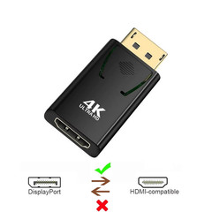 4K DisplayPort DP to HDMI Adapter Male to Female Converter for PC Laptop HDTV