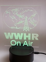Custom Personalized Ham Radio Call Sign LED Sign – 8″x7″ Engraved