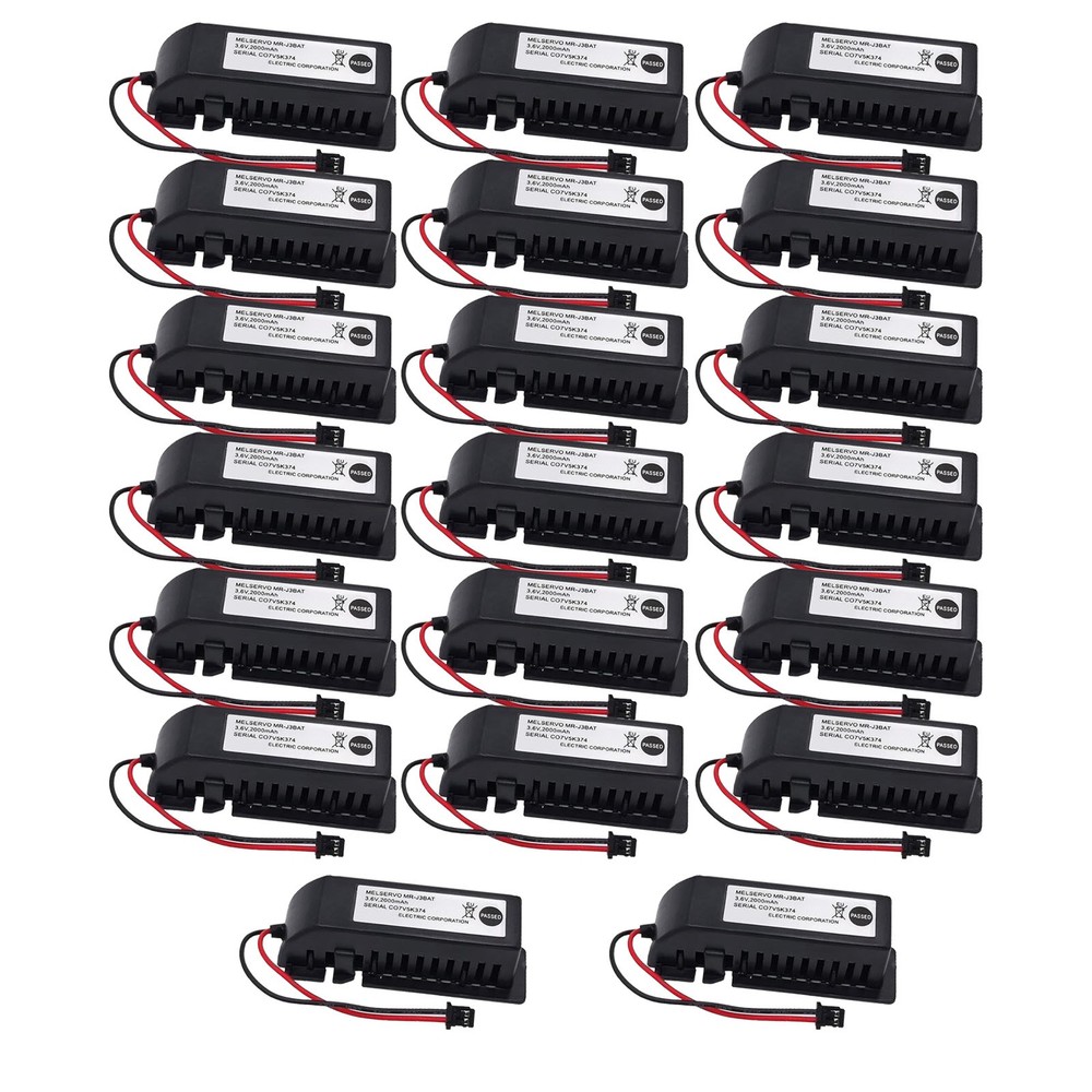 20 pcs MR-J3BAT PLC Battery 3.6V 2000mAh For Mitsubishi MELSERVO MR-J3 with Plug