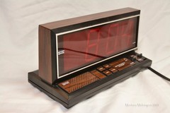 Micronta 63-765 LED Alarm Clock Tested Working Made In Hong Kong AC And 9V