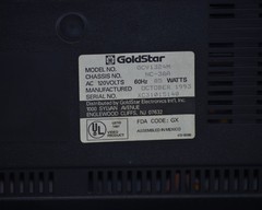 Goldstar GCV 1324M 13 CRT TV VCR Combo Retro Gaming VHS Player Tested Works Rare