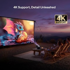 Aurzen Smart mini Google TV Movie Projector Netflix 4K Dolby Bluetooth 5G WiFi