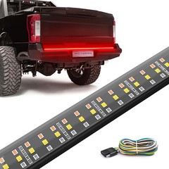 Waterproof 48″ Triple Row 360 LED Tailgate Strip Light Bar Tube for Pickup Truck