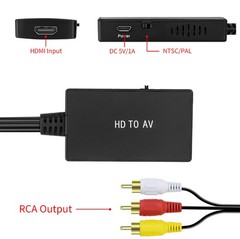 HDMI to AV Composite RCA Converter Adapter Video Audio Converter