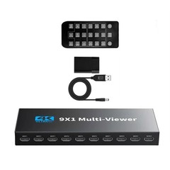 4K 30hz 9×1 HDMI-Compatible Multi-viewer 9 In 1 Out 1080P Screen Seamless Switch