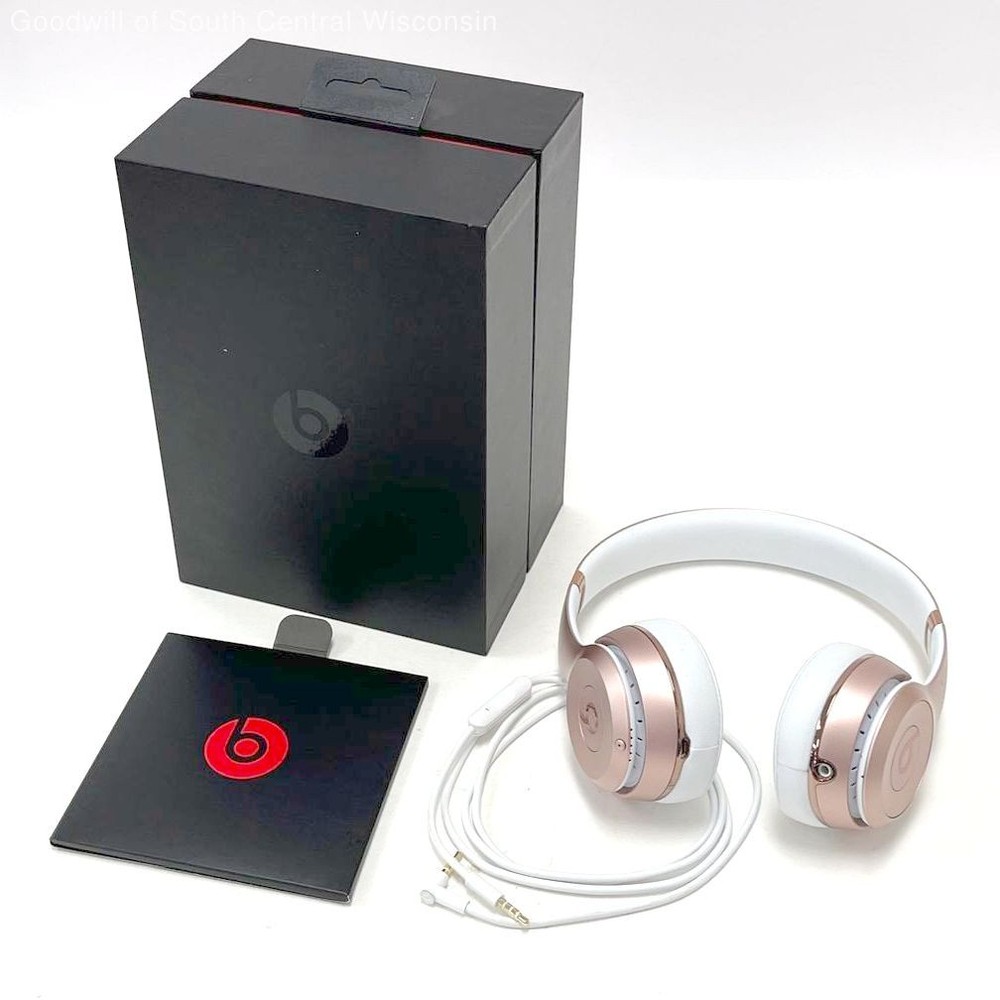 Beats Solo3 Wireless Rose Gold On-Ear Headphones Model A1796 – TESTED