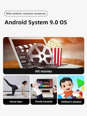 Portable Projector w/ Motorized Focus, Home Theater Projector for iOS / Android