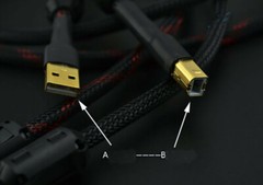 HiFi USB2.0 Cable Type A to B DIY Audio Signal Cord for DAC Decoder Sound Card