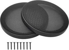 2Pcs 6″ Speaker Grill Covers – Durable ABS & Metal Mesh for Subwoofer Protection