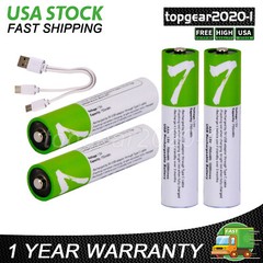 4PCS 1.5V 750mWh/2600mWh AA / AAA Battery USB Rechargeable Lithium ion Batteries