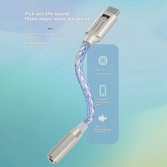 32Bit 384KHz HiFi USB Type C to 3.5mm Audio Adapter Hi-Res Digital7033