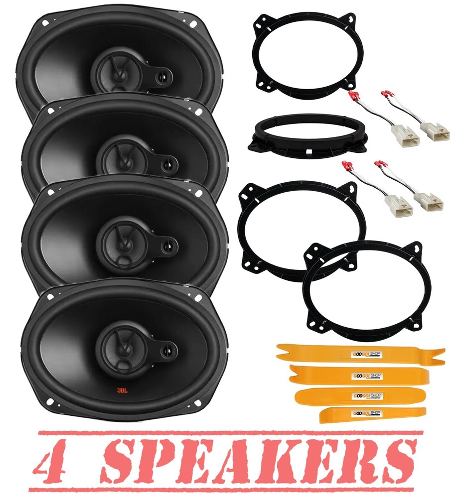 JBL Stage2 420W 6×9″ Front Door & Rear Deck Speakers for 2002-2011 Toyota Camry