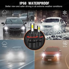 For GMC Yukon 2007 2008-2014 – 4X 6000K LED Headlight Hi/Lo Beam Fog Light Bulbs