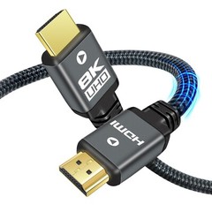 HDMI Cable 8K 48Gbps High Speed HDMI 2.1 Certified eARC ARC HDR10 Dolby Atmos